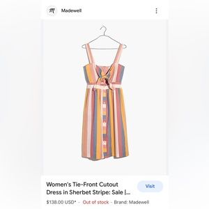 Madewell striped dress